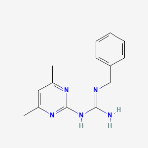 molecular formula C14H17N5 B4970229 1-Benzyl-3-(4,6-dimethylpyrimidin-2-yl)guanidine CAS No. 34747-49-4