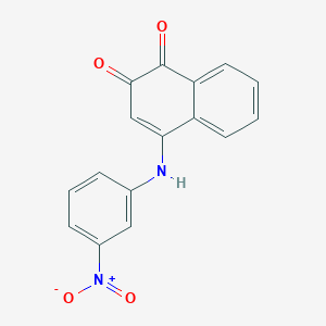 molecular formula C16H10N2O4 B4970237 4-[(3-nitrophenyl)amino]-1,2-naphthalenedione 