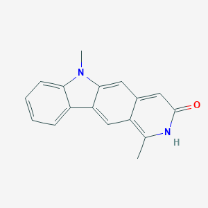 molecular formula C17H14N2O B497025 1,6-二甲基-6H-吡啶并[4,3-b]咔唑-3-醇 CAS No. 780783-69-9