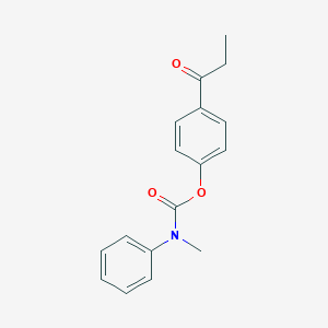 molecular formula C17H17NO3 B497026 4-Propionylphenyl methyl(phenyl)carbamate CAS No. 694464-08-9