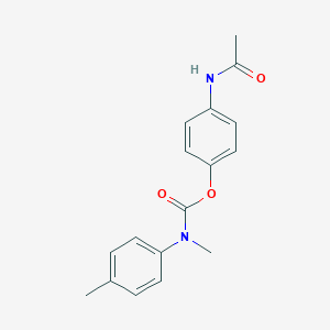 4-(Acetylamino)phenyl methyl(4-methylphenyl)carbamate