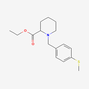 molecular formula C16H23NO2S B4970282 ethyl 1-[4-(methylthio)benzyl]-2-piperidinecarboxylate 
