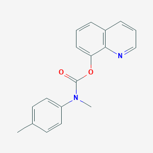 molecular formula C18H16N2O2 B497030 8-Quinolinyl methyl(4-methylphenyl)carbamate CAS No. 695173-60-5
