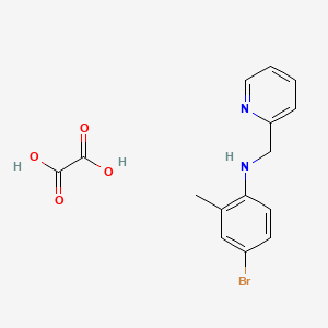 molecular formula C15H15BrN2O4 B4970304 (4-bromo-2-methylphenyl)(2-pyridinylmethyl)amine oxalate 