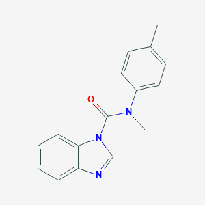 molecular formula C16H15N3O B497031 N-methyl-N-(4-methylphenyl)-1H-benzimidazole-1-carboxamide CAS No. 691380-64-0