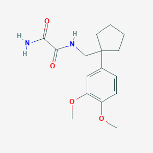 molecular formula C16H22N2O4 B4970345 N-{[1-(3,4-dimethoxyphenyl)cyclopentyl]methyl}ethanediamide 