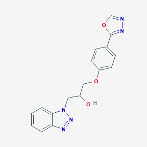 1-(1H-1,2,3-benzotriazol-1-yl)-3-[4-(1,3,4-oxadiazol-2-yl)phenoxy]-2-propanol