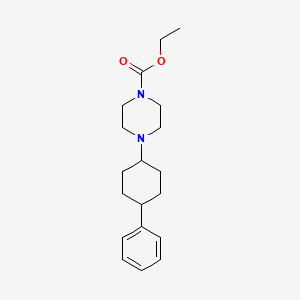 molecular formula C19H28N2O2 B4970350 ethyl 4-(4-phenylcyclohexyl)-1-piperazinecarboxylate 