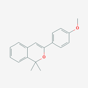 molecular formula C18H18O2 B497036 3-(4-methoxyphenyl)-1,1-dimethyl-1H-isochromene 