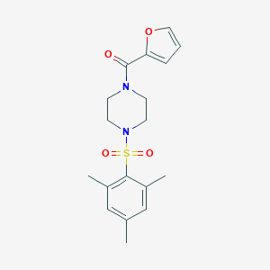 molecular formula C18H22N2O4S B497037 1-(2-Furoyl)-4-(mesitylsulfonyl)piperazine CAS No. 706771-89-3
