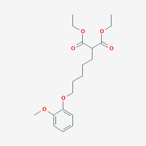 molecular formula C19H28O6 B4970410 diethyl [5-(2-methoxyphenoxy)pentyl]malonate 