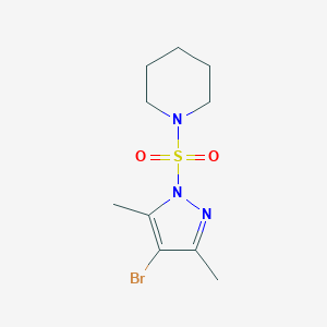 1-[(4-bromo-3,5-dimethyl-1H-pyrazol-1-yl)sulfonyl]piperidine