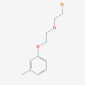 molecular formula C11H15BrO2 B4970444 1-[2-(2-bromoethoxy)ethoxy]-3-methylbenzene 