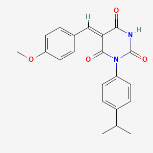 1-(4-isopropylphenyl)-5-(4-methoxybenzylidene)-2,4,6(1H,3H,5H)-pyrimidinetrione