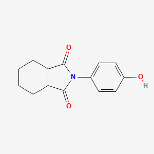 molecular formula C14H15NO3 B4970529 2-(4-hydroxyphenyl)hexahydro-1H-isoindole-1,3(2H)-dione 