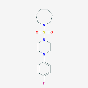 molecular formula C16H24FN3O2S B497053 1-{[4-(4-Fluorophenyl)piperazin-1-yl]sulfonyl}azepane CAS No. 728031-43-4