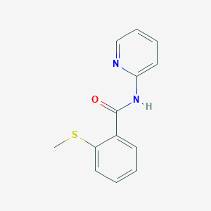 molecular formula C13H12N2OS B4970589 2-(methylthio)-N-2-pyridinylbenzamide 