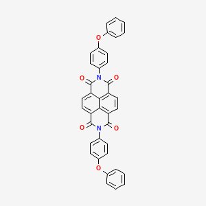 molecular formula C38H22N2O6 B4970606 2,7-bis(4-phenoxyphenyl)benzo[lmn]-3,8-phenanthroline-1,3,6,8(2H,7H)-tetrone 
