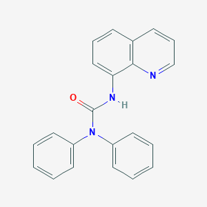 molecular formula C22H17N3O B497063 N,N-diphenyl-N'-(8-quinolinyl)urea 