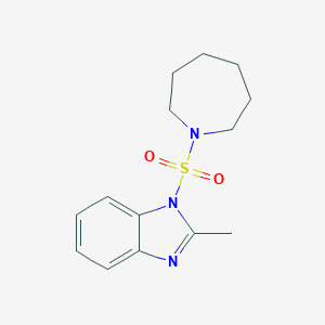 molecular formula C14H19N3O2S B497064 1-(Azepan-1-ylsulfonyl)-2-methylbenzimidazole CAS No. 838875-20-0