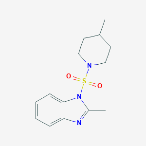 2-Methyl-1-[(4-methylpiperidyl)sulfonyl]benzimidazole