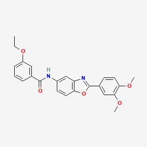 molecular formula C24H22N2O5 B4970671 N-[2-(3,4-dimethoxyphenyl)-1,3-benzoxazol-5-yl]-3-ethoxybenzamide 