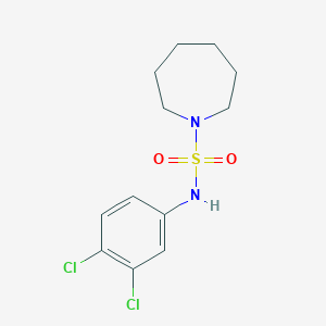 molecular formula C12H16Cl2N2O2S B497071 N-(3,4-dichlorophenyl)-1-azepanesulfonamide CAS No. 890602-07-0