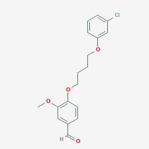 4-[4-(3-chlorophenoxy)butoxy]-3-methoxybenzaldehyde