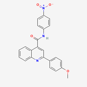 2-(4-methoxyphenyl)-N-(4-nitrophenyl)-4-quinolinecarboxamide