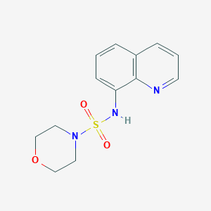 molecular formula C13H15N3O3S B497079 N-(8-quinolinyl)-4-morpholinesulfonamide 
