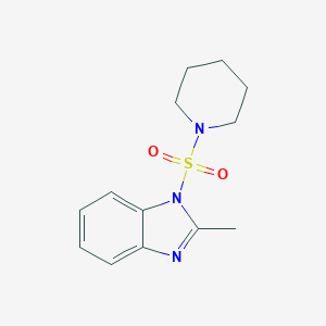 molecular formula C13H17N3O2S B497083 2-Methyl-1-piperidin-1-ylsulfonylbenzimidazole CAS No. 876895-31-7