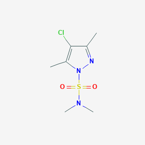molecular formula C7H12ClN3O2S B497084 4-chloro-N,N,3,5-tetramethylpyrazole-1-sulfonamide CAS No. 890594-09-9