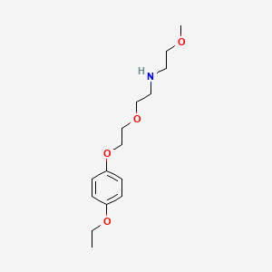 molecular formula C15H25NO4 B4970840 2-[2-(4-ethoxyphenoxy)ethoxy]-N-(2-methoxyethyl)ethanamine 