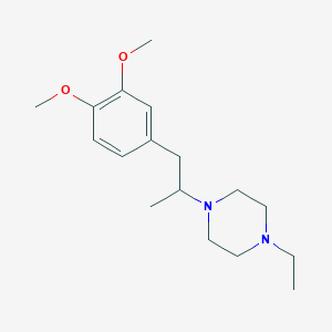 molecular formula C17H28N2O2 B4970895 1-[2-(3,4-dimethoxyphenyl)-1-methylethyl]-4-ethylpiperazine 