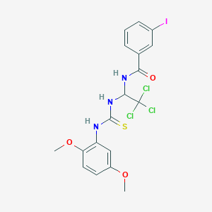 3-iodo-N-[2,2,2-trichloro-1-({[(2,5-dimethoxyphenyl)amino]carbonothioyl}amino)ethyl]benzamide