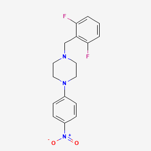 1-(2,6-difluorobenzyl)-4-(4-nitrophenyl)piperazine