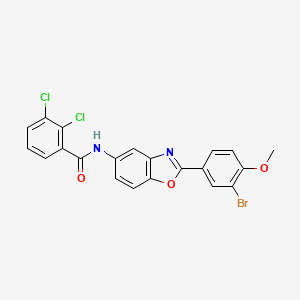 N-[2-(3-bromo-4-methoxyphenyl)-1,3-benzoxazol-5-yl]-2,3-dichlorobenzamide