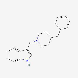 3-[(4-benzyl-1-piperidinyl)methyl]-1H-indole