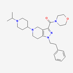 5-(1-isopropyl-4-piperidinyl)-3-(4-morpholinylcarbonyl)-1-(2-phenylethyl)-4,5,6,7-tetrahydro-1H-pyrazolo[4,3-c]pyridine