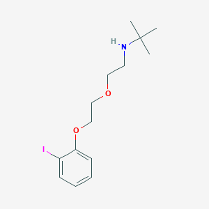 molecular formula C14H22INO2 B4970971 N-{2-[2-(2-iodophenoxy)ethoxy]ethyl}-2-methyl-2-propanamine 