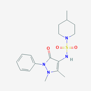 N-(1,5-dimethyl-3-oxo-2-phenyl-2,3-dihydro-1H-pyrazol-4-yl)-4-methylpiperidine-1-sulfonamide