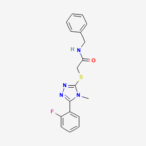 N-benzyl-2-{[5-(2-fluorophenyl)-4-methyl-4H-1,2,4-triazol-3-yl]thio}acetamide
