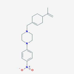molecular formula C20H27N3O2 B4970999 1-[(4-isopropenyl-1-cyclohexen-1-yl)methyl]-4-(4-nitrophenyl)piperazine 
