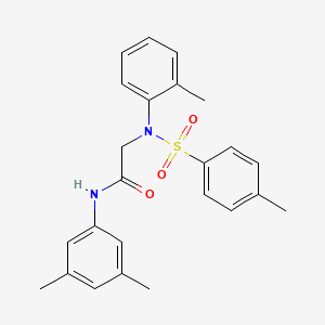 molecular formula C24H26N2O3S B4971008 N~1~-(3,5-dimethylphenyl)-N~2~-(2-methylphenyl)-N~2~-[(4-methylphenyl)sulfonyl]glycinamide 