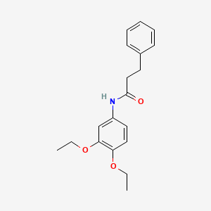 molecular formula C19H23NO3 B4971017 N-(3,4-diethoxyphenyl)-3-phenylpropanamide 