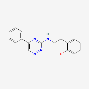 molecular formula C18H18N4O B4971035 N-[2-(2-methoxyphenyl)ethyl]-5-phenyl-1,2,4-triazin-3-amine 