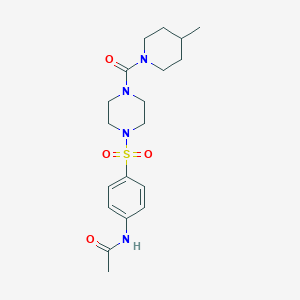 N-(4-((4-(4-methylpiperidine-1-carbonyl)piperazin-1-yl)sulfonyl)phenyl)acetamide