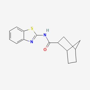 molecular formula C15H16N2OS B4971063 N-1,3-benzothiazol-2-ylbicyclo[2.2.1]heptane-2-carboxamide 