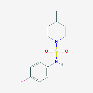 molecular formula C12H17FN2O2S B497108 N-(4-fluorophenyl)-4-methyl-1-piperidinesulfonamide CAS No. 898643-72-6