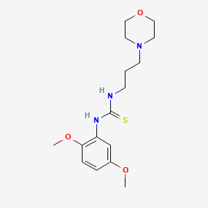 molecular formula C16H25N3O3S B4971092 N-(2,5-dimethoxyphenyl)-N'-[3-(4-morpholinyl)propyl]thiourea 